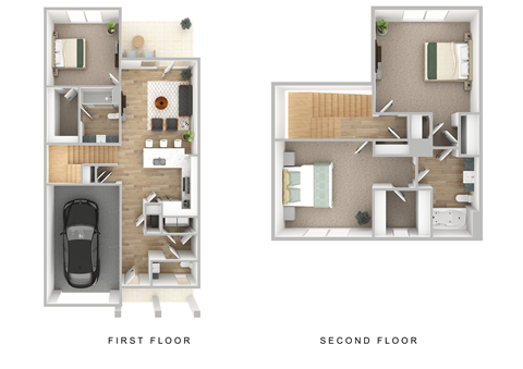 2 bed 2 bath B at The Exchange at Crestview Apartments, Crestview, Florida